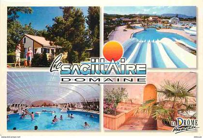 Carte Postale - 26 - Nyons - Domaine Le Sagittaire - Le centre aquatique - Multivues - Flamme Postale de Nyons - CPM - V