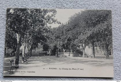 Nyons, le champ de Mars, 3ème vue, Drôme 26