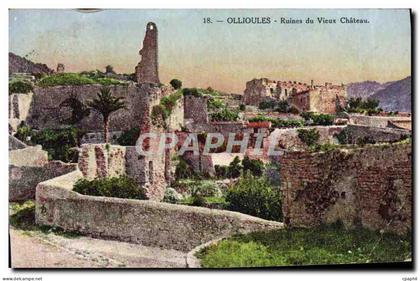 CPA Ollioules Ruines du vieux chateau