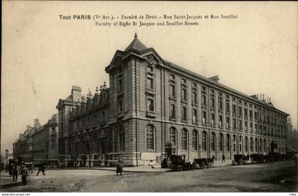 75 - PARIS - Faculté de droit - rue Saint-Jacques et rue Soufflot - 1er arrondissement