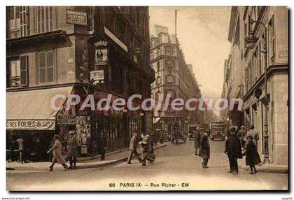CPA Paris IX rue Richer
