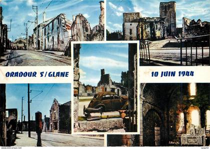 CPM Oradour sur Glane Haute Vienne Cite martyre 10 Juin 1944 Militaria