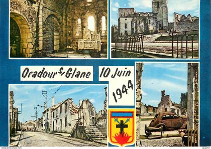 CPM Oradour sur Glane Haute Vienne Cite Martyre 10 Juin 1944 Militaria
