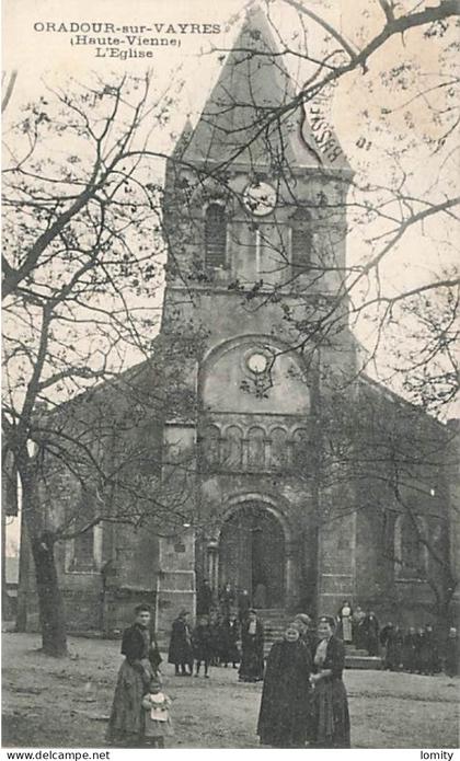 87 Oradour sur Vayres église CPA