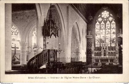 Orbec en Auge - Interieur de l'Eglise Notre Dame - CPA