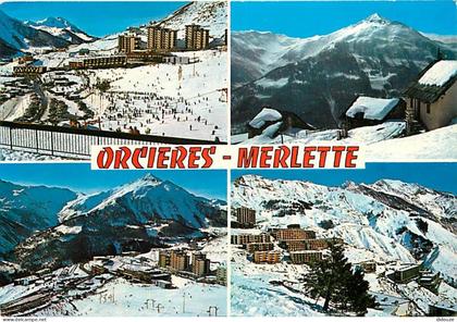 Carte Postale - 05 - Orcières Merlette - Multivues - Hiver - Neige - Flamme Postale de Orcières Merlette - CPM - Voir Sc