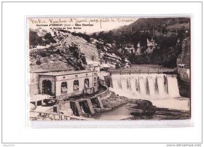 39 ORGELET (environs) Usine Electrique au Saut Moutier, Barrage, ed Tournier, 191?