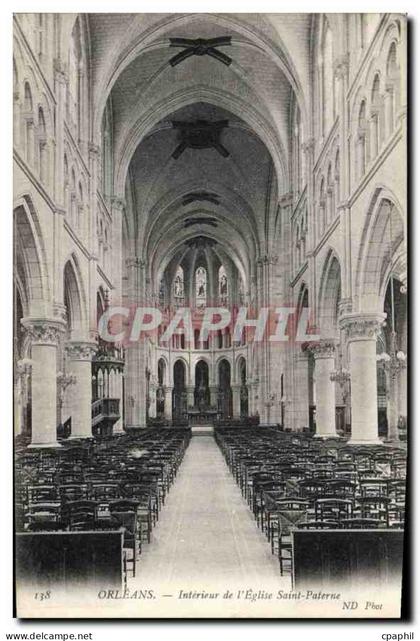 CPA Orleans Interieur de l'Eglise Saint Paterne