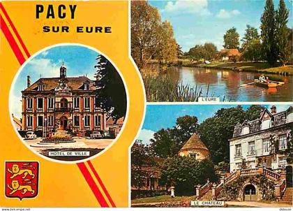 27 - Pacy sur Eure - Multivues - Automobiles - Canotage - Blasons - CPM - Voir Scans Recto-Verso