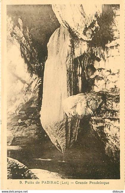 Carte Postale Ancienne - 46 - Padirac - Le Gouffre de Padirac - Grande Pendeloque - Spéléologie - Grotte - CPA - Voir Sc