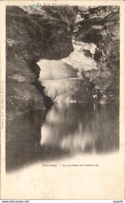 CPA Padirac Le Riviere Souterraine