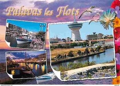 Carte Postale - 34 - Palavas les Flots - Multivues - Bateaux - Voir Timbre - Flamme Postale de Palavas les Flots - CPM -