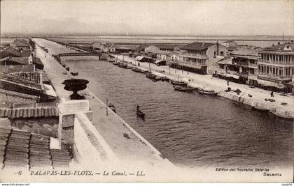 CPA Palavas les Flots Le canal