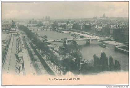 Carte Postale Ancienne de : PARIS -Panorama