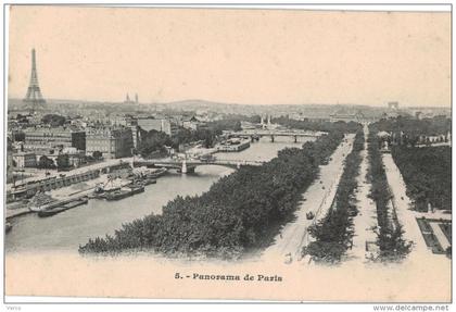 Carte Postale Ancienne de : PARIS -Panorama