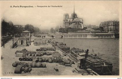CPA PARIS Perspective. 18. Archeveché (924403)