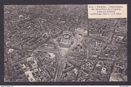 FRANCE, Postcard, Paris, Panorama of the Opera District