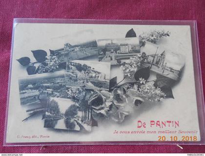 CPA - "De Pantin Je vous envoie mon meilleur Souvenir"