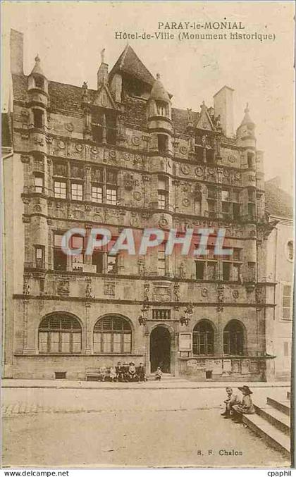 CPA Paray le Monial Hotel de Ville