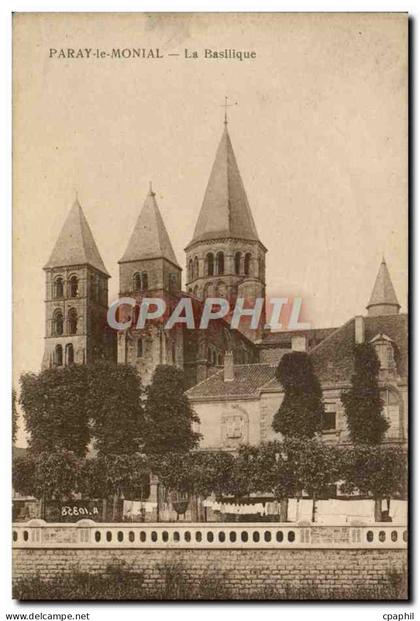 CPA Paray le Monial La basilique