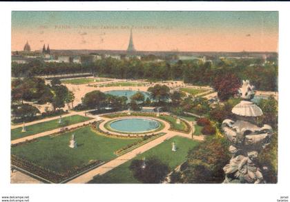 POSTAL  -PARIS -FRANCIA -VISTA DEL JARDIN DE LAS TUILERIAS  -(VUE DU JARDIN DES TUILERIES -VIEW OF THE TUILERIES GARDEN