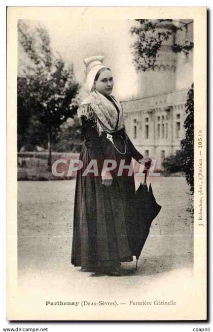 Parthenay CPA Fermiere Gatinelle (folklore costume)