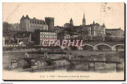 Pau - Panorama et Pont de Jurancon CPA
