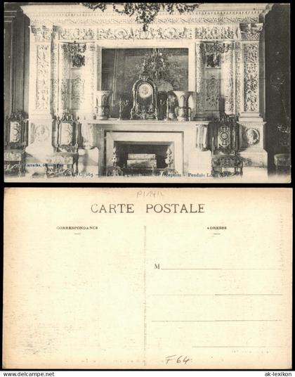 Pau (Pyrénées-Atlantiques) Grand Salon de réception  Pendule Schloss Pau 1910