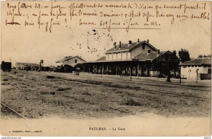 CPA Paulhan - La Gare (357267)