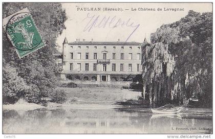 Paulhan 34 -  Château de Lavagnac - Oblitérations