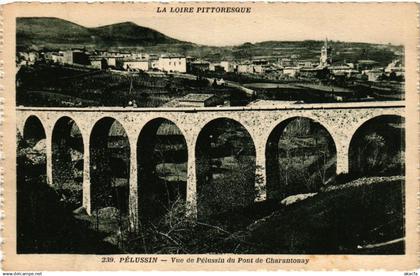 CPA La Loire Pitt-PÉLUSSIN - Vue de PÉLUSSIN du Pont de Charantonay (510200)