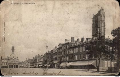 CPA Peronne Grande place