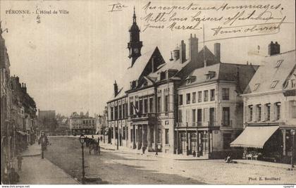 CPA Peronne L'hotel de ville