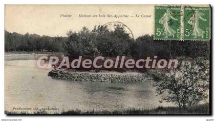 CPA Plaisir Maison Des Bois Ste Appoline Le Canal