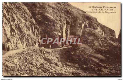 CPA La Bretagne Pittorresque Val Andre Promenade de la Lingouare