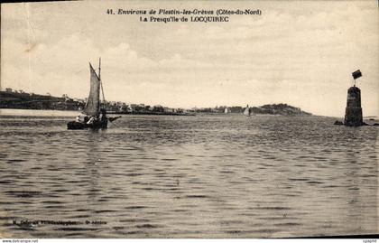 CPA environs de PLESTIN-LES-GREVES presqu'Ile de LOCQUIREC