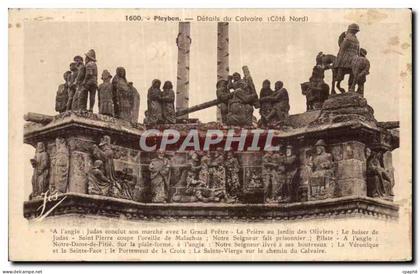 CPA Pleyben Details du Calvaire (Cote Nord)