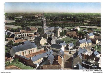 CU-BFP1-0375-29 - PLOBANNALEC - En avion au-dessus - L'église et vue panoramique