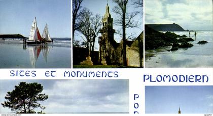 CPSM Plomodiern Saint Marie du Menez Hom et Saint Sebastien la baie de Douarnenez Lestrevet et porz