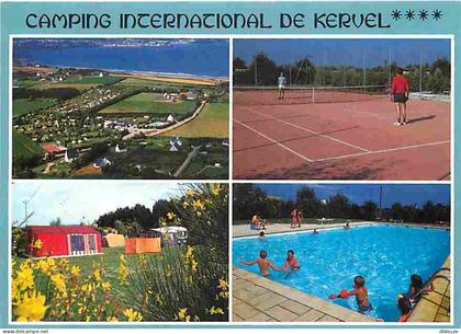Carte Postale - 29 - Plonevez-Porzay - Camping de Kervel - Multivues - Piscine - Tennis - Voir Scans Recto Verso