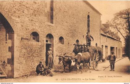 COTES D'ARMOR  22  PLOUFRAGAN - LES CHATELETS - LA FERME - ATTELAGE