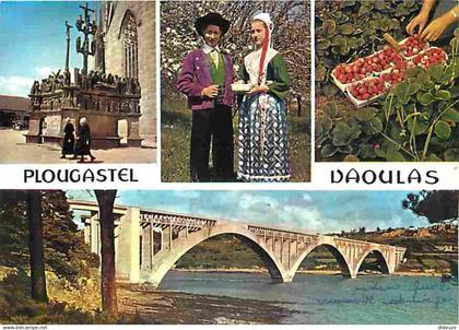 29 - Plougastel Daoulas - Multivues - Folklore - Fraises de Plougastel - Voir Scans Recto Verso