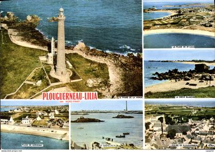 CPSM Plouguerneau Lilia Nord Finistere kervenny St-Caxa phare de la vierge