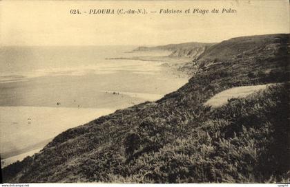 CPA PLOUHA plage du Palus