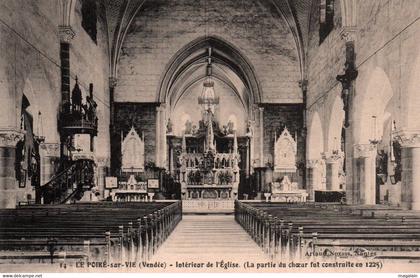 Le Poiré sur Vie : intéireur de l'église