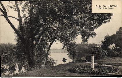 CPA Poissy Bord De Seine