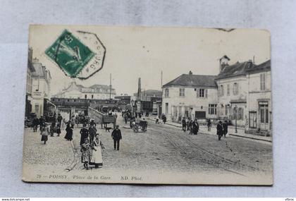 Poissy, place de la gare, Yvelines 78