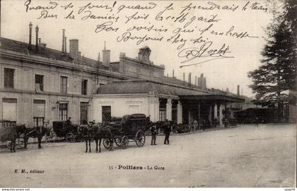 Poitiers - La Gare CPA