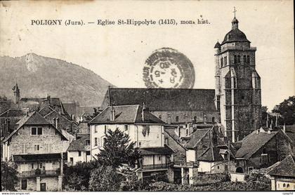CPA Poligny Eglise St Hippolyte