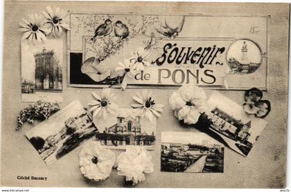 CPA Souvenir de PONS (183909)